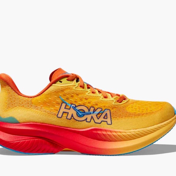 Hoka Mach 6 mens sneakers orange